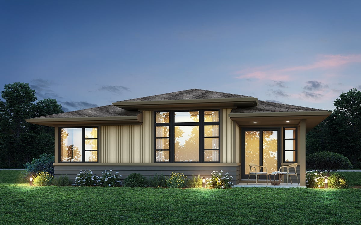 House Plan 83569 Rear Elevation