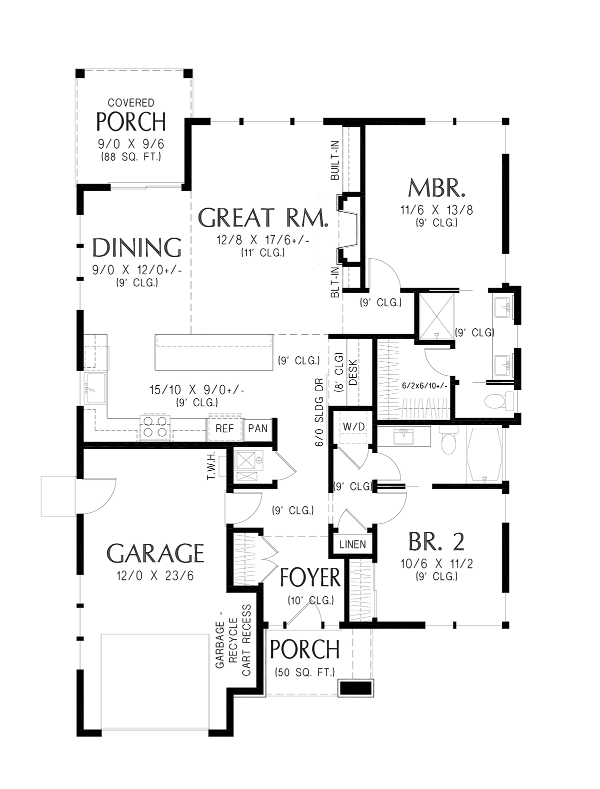 House Plan 83570 Level One