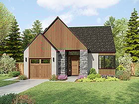 Plan 83570 - 1297 Square Feet