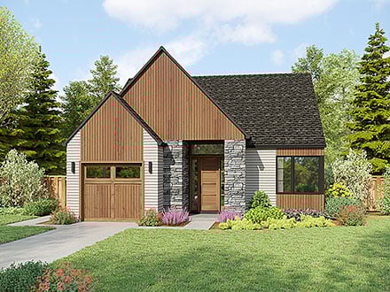 Plan 83570 - 1297 Square Feet
