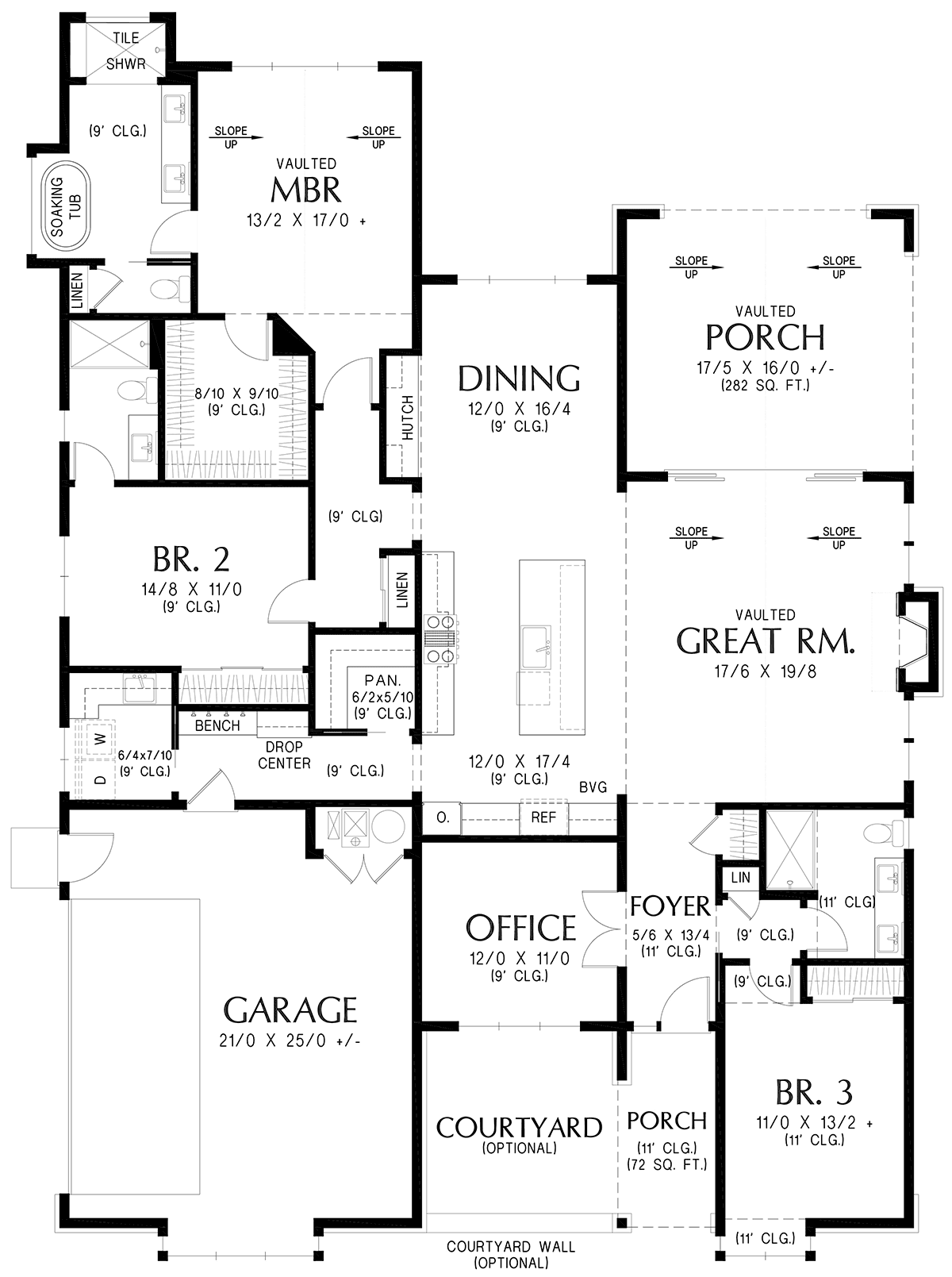 House Plan 83574 Level One