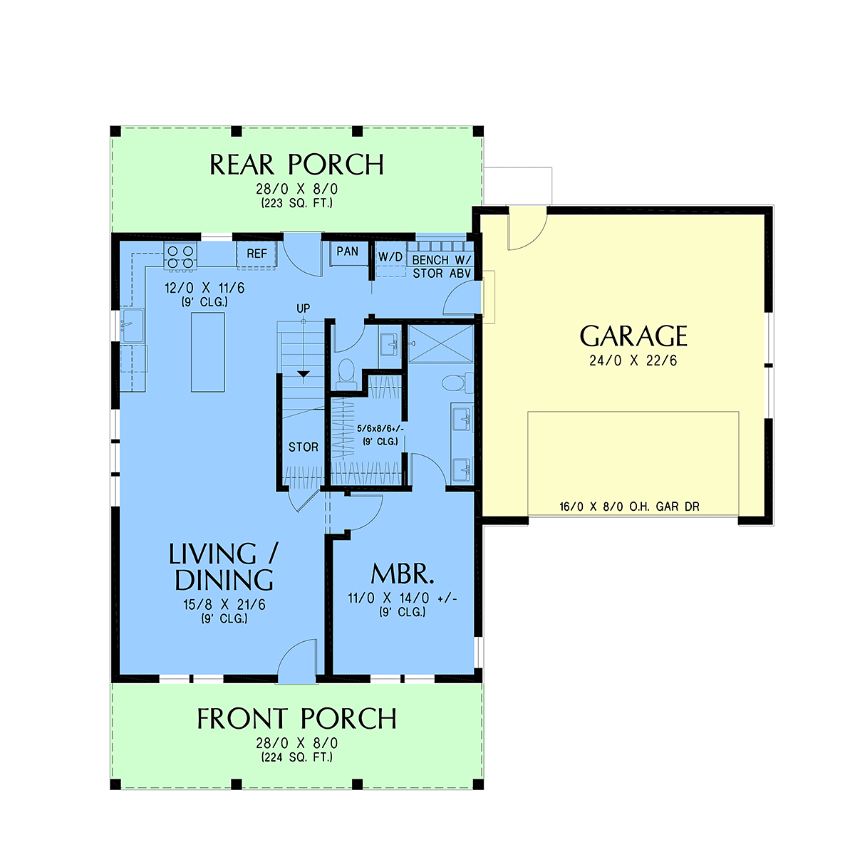House Plan 83582 Alternate Level One