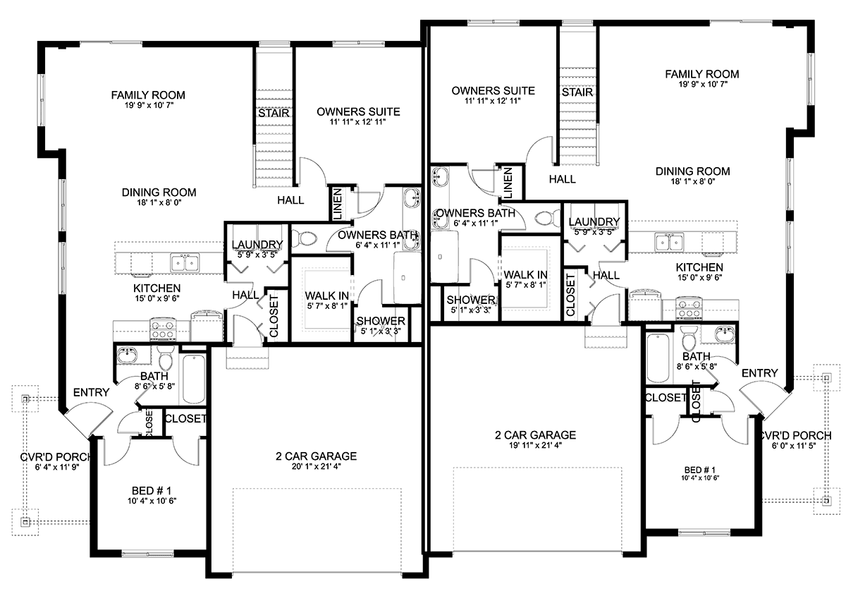 Multi-Family Plan 83624 Level One