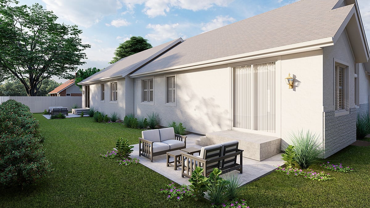 Multi-Family Plan 83624 Rear Elevation