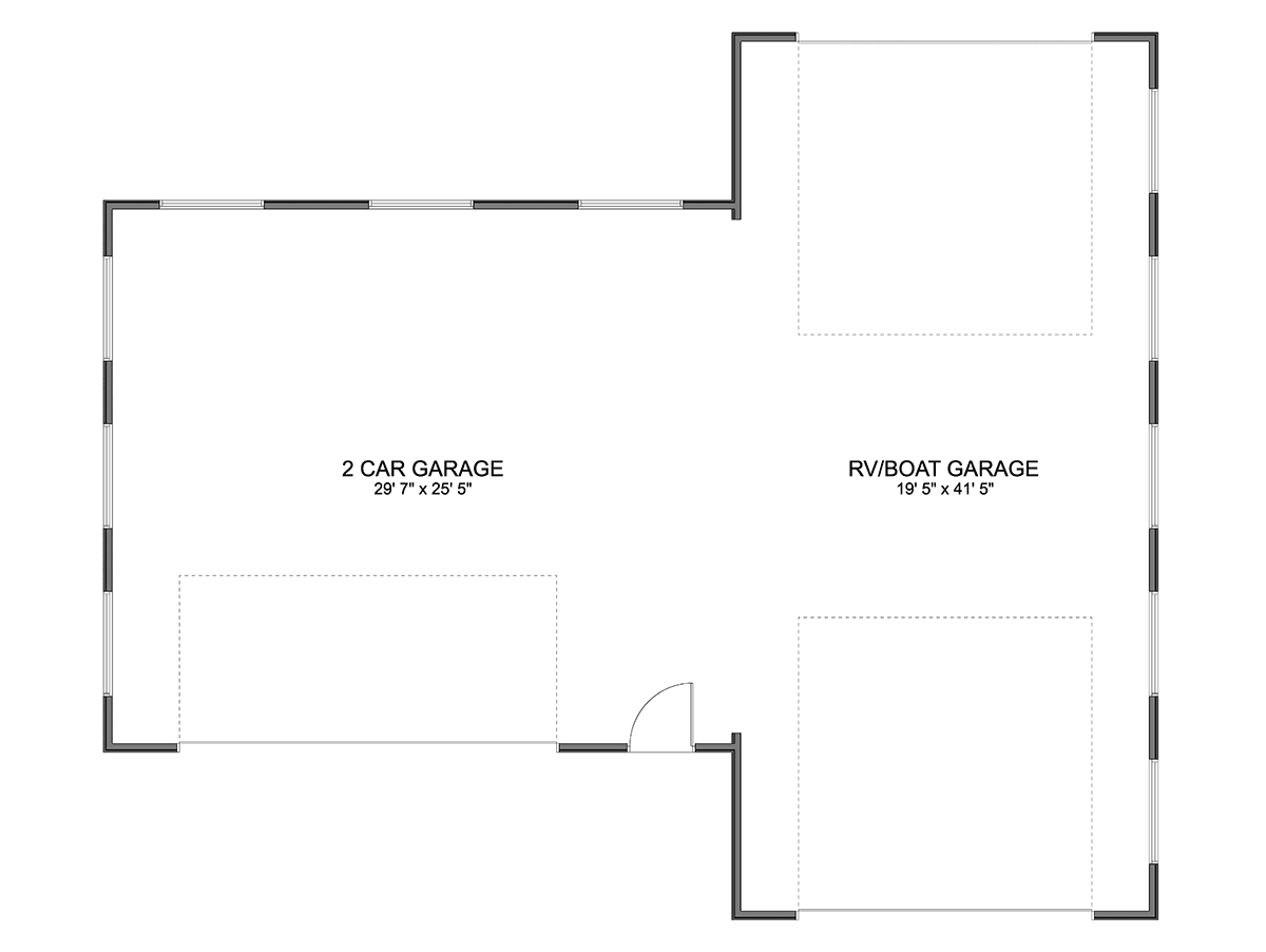 Garage Plan 83639 - 3 Car Garage Level One