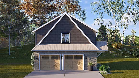 Garage-Living Plan 83658