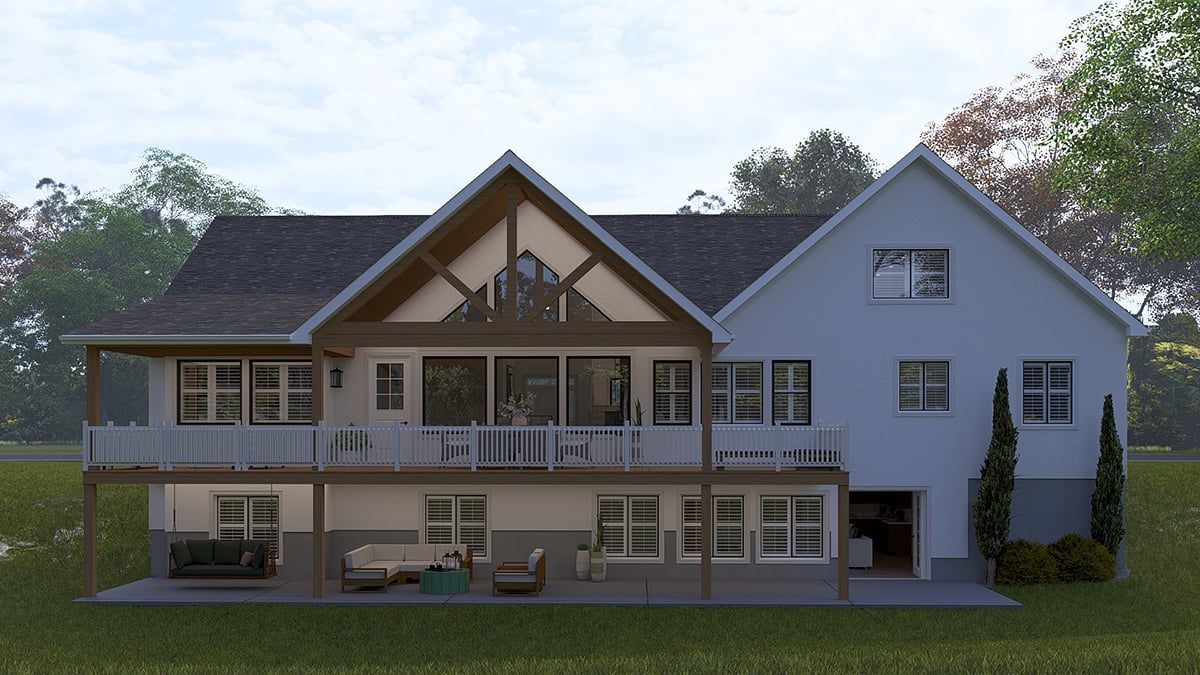 House Plan 83679 Rear Elevation