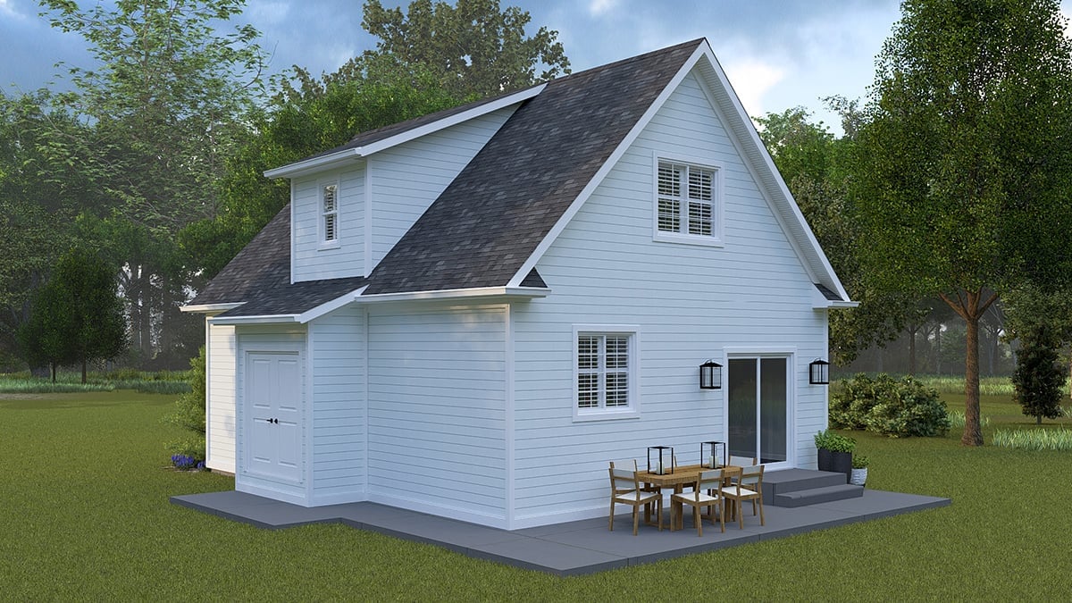 House Plan 83689 Rear Elevation