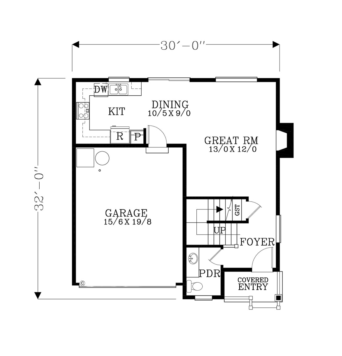 House Plan 83711 Level One