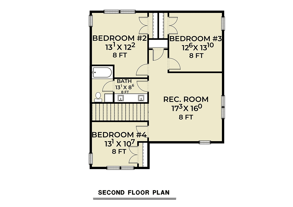 House Plan 83802 Level Two