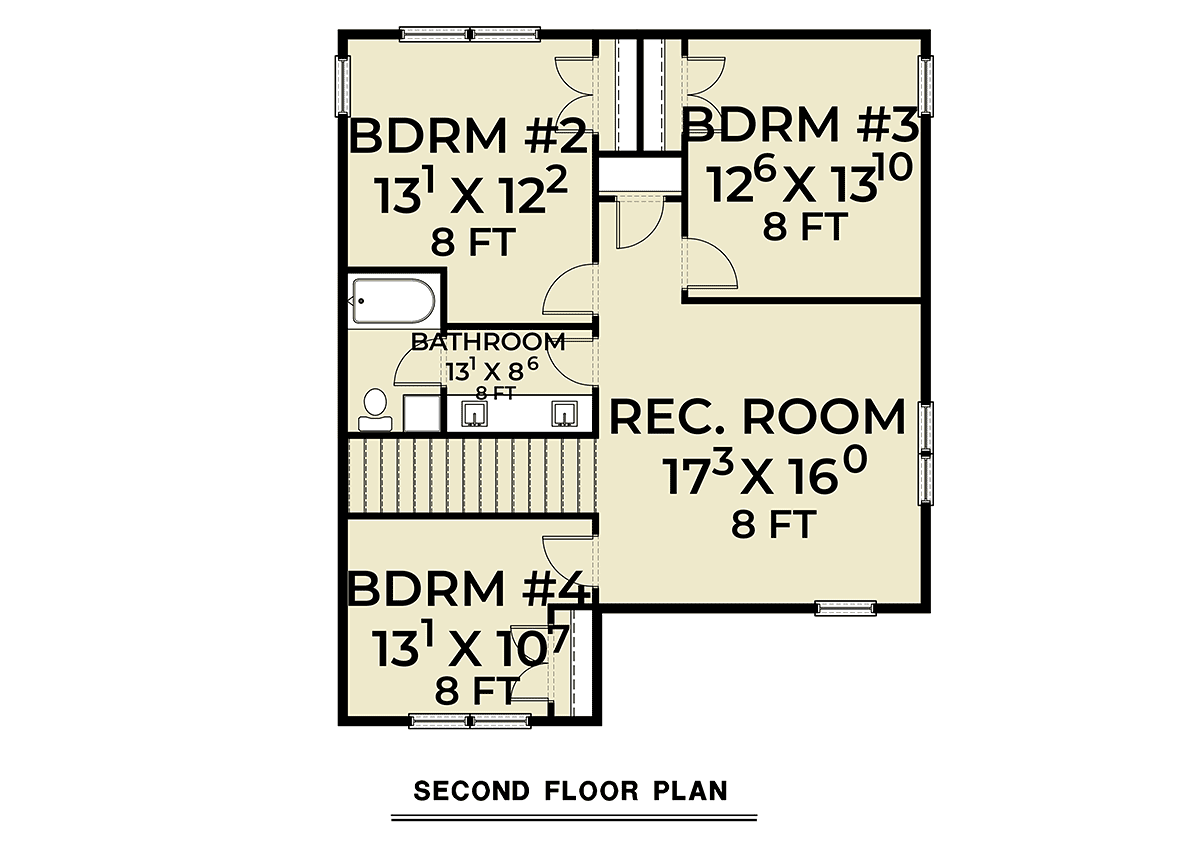 House Plan 83803 Level Two