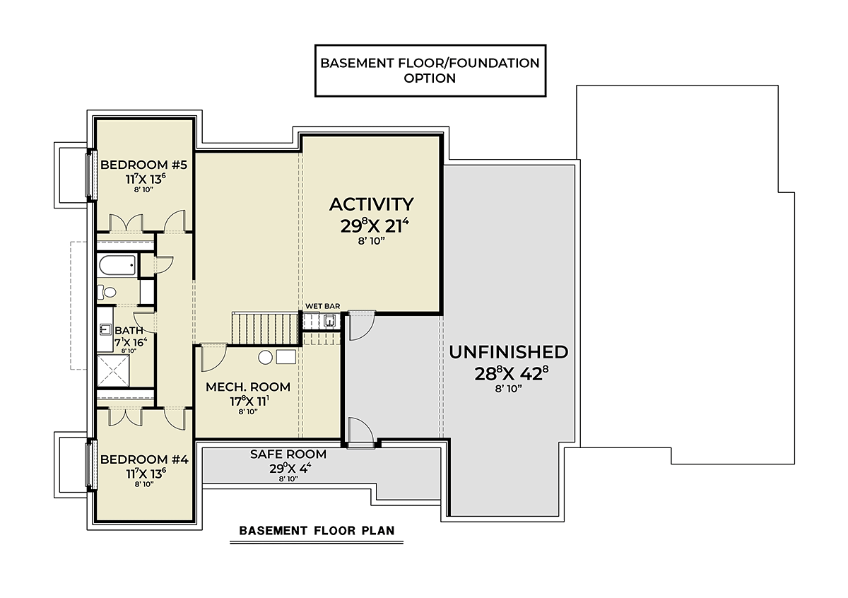 House Plan 83820 Lower Level