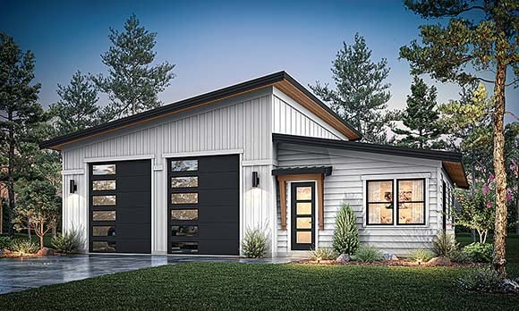 Garage-Living Plan 83823