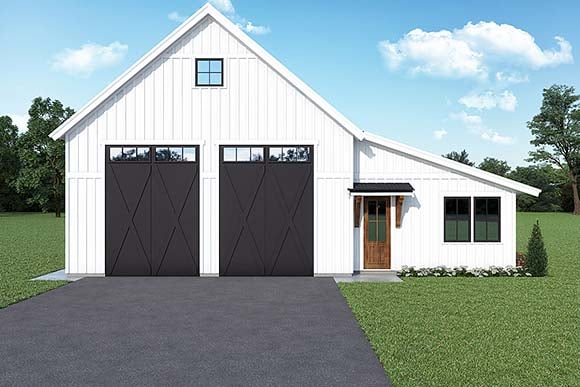 Garage-Living Plan 83825