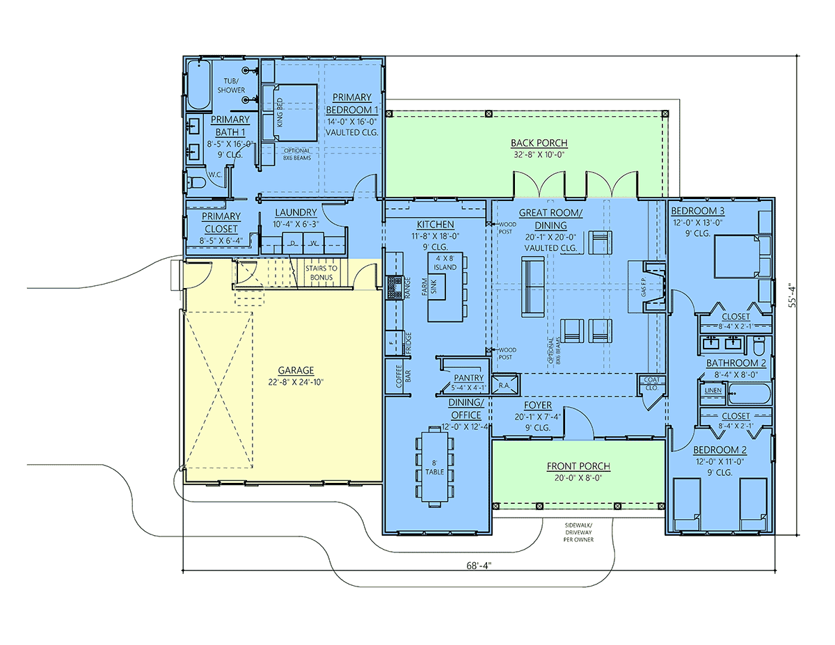 House Plan 83911 Level One