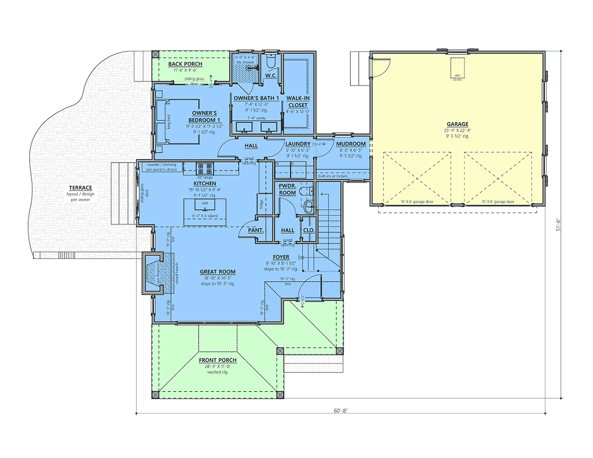 House Plan 83914 Level One