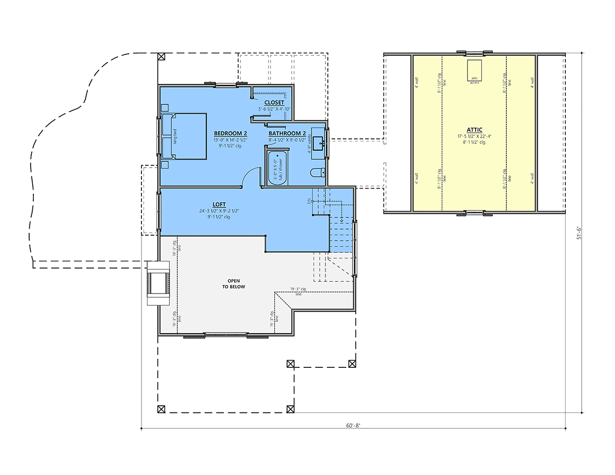 House Plan 83914 Level Two