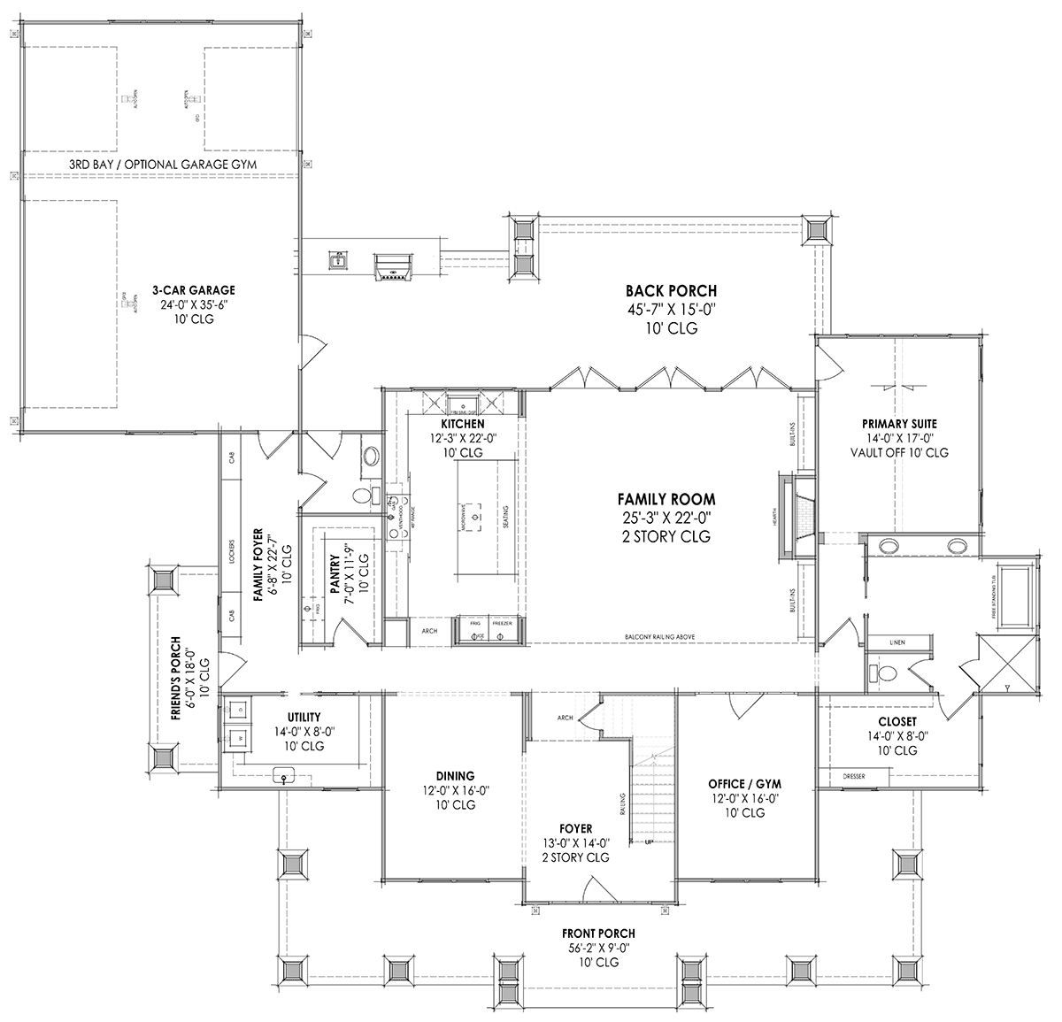 House Plan 84112 Level One