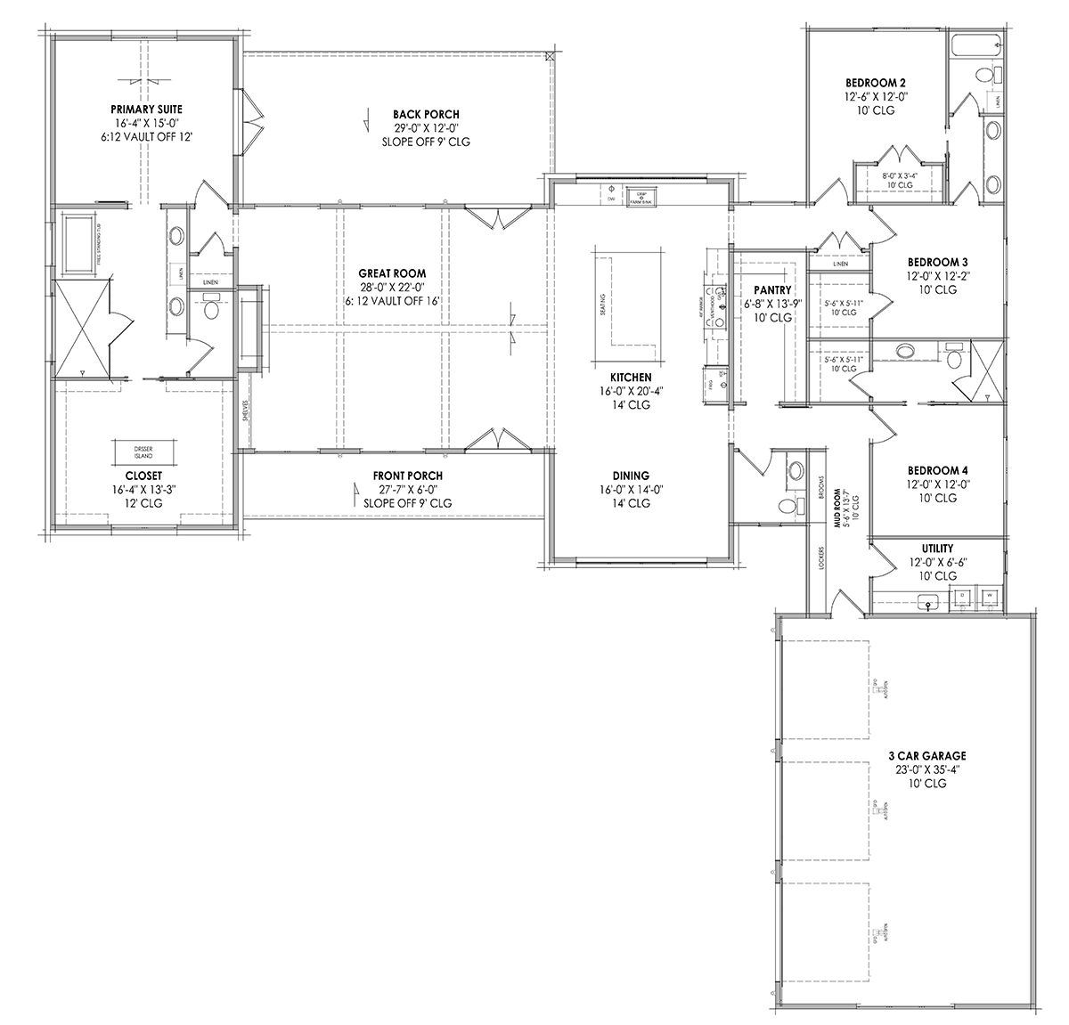 House Plan 84113 Level One