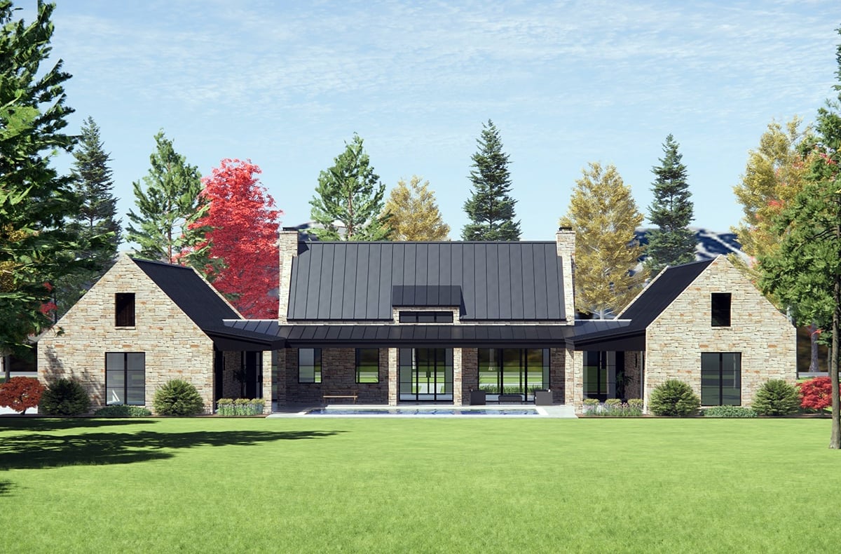 House Plan 84114 Rear Elevation