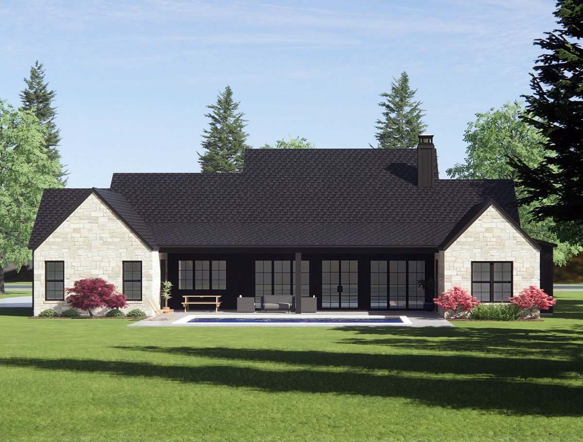 House Plan 84116 Rear Elevation