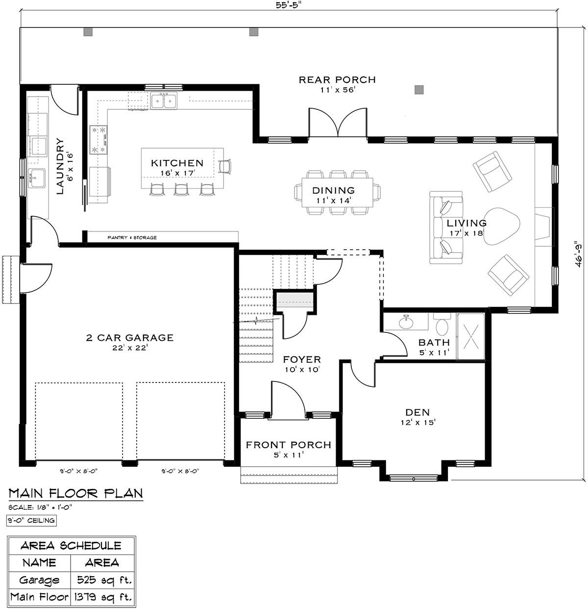 House Plan 84608 Level One