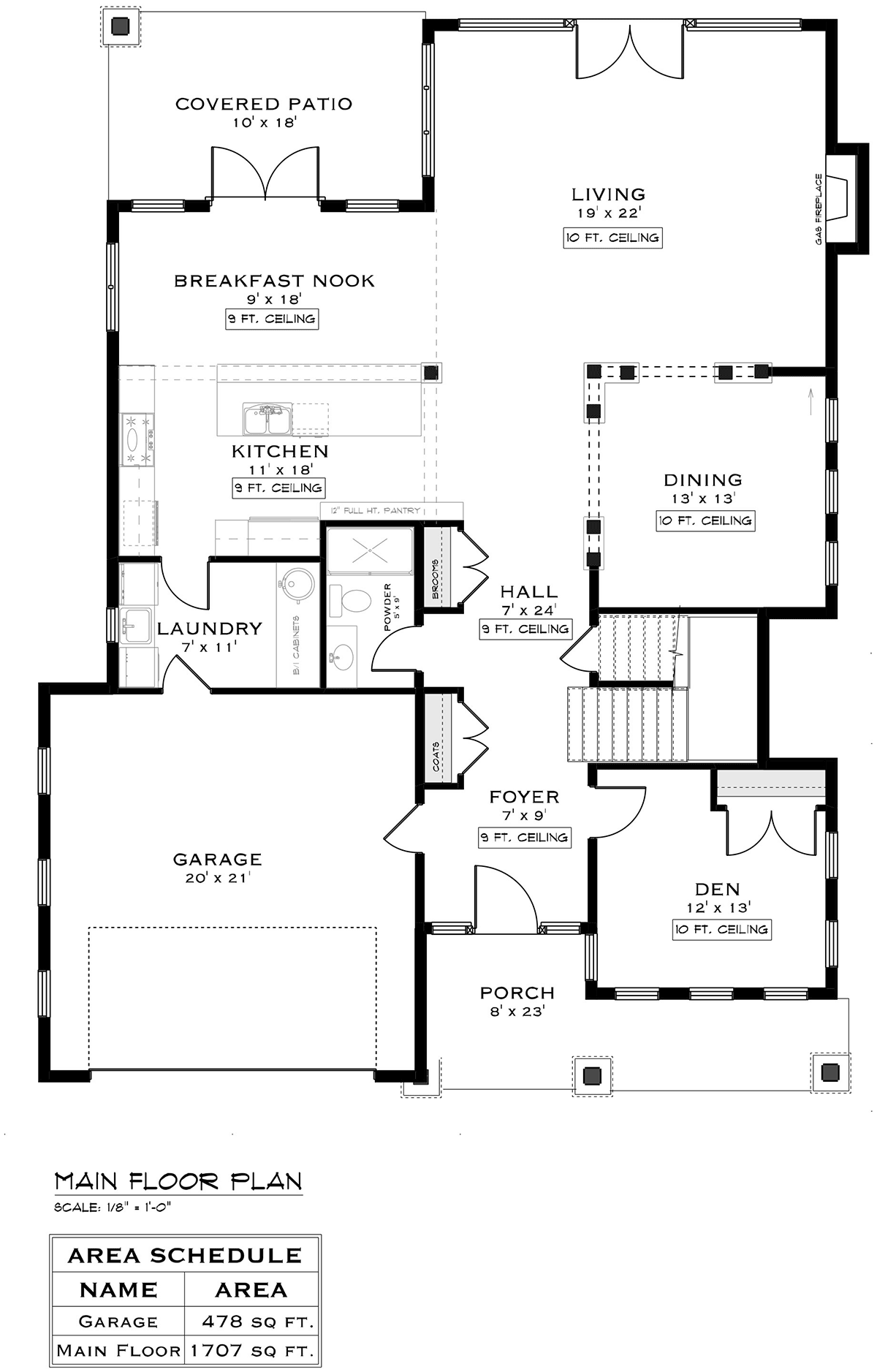 House Plan 84609 Level One