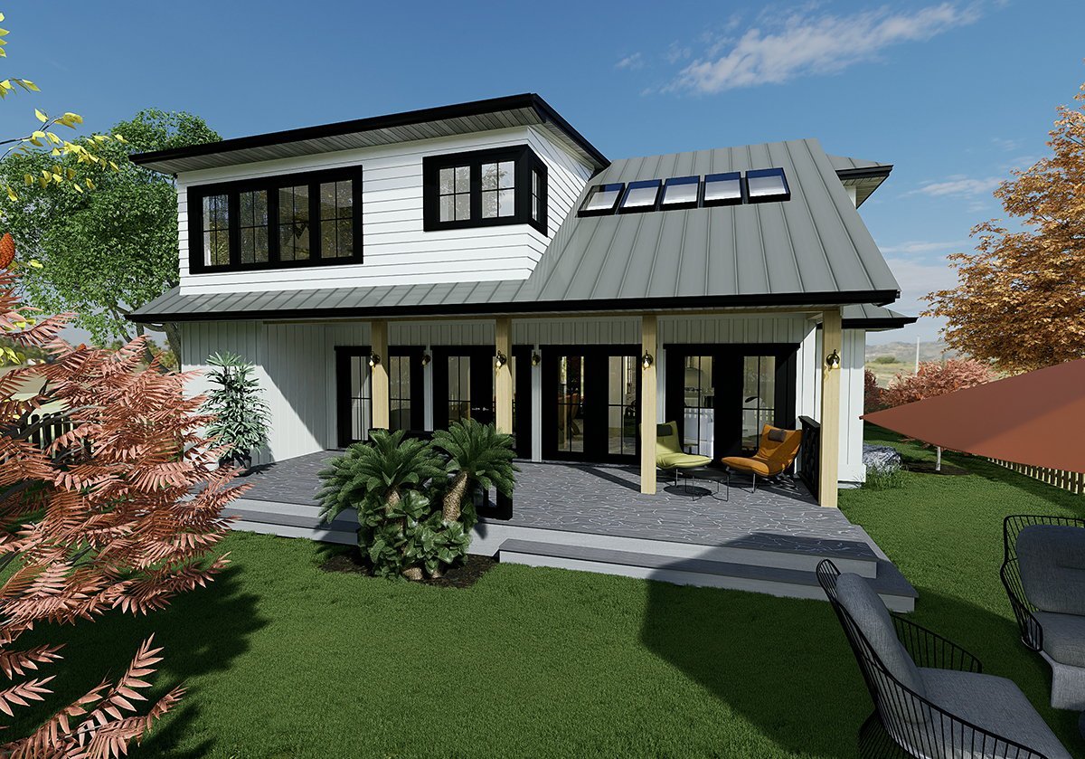 House Plan 84611 Rear Elevation