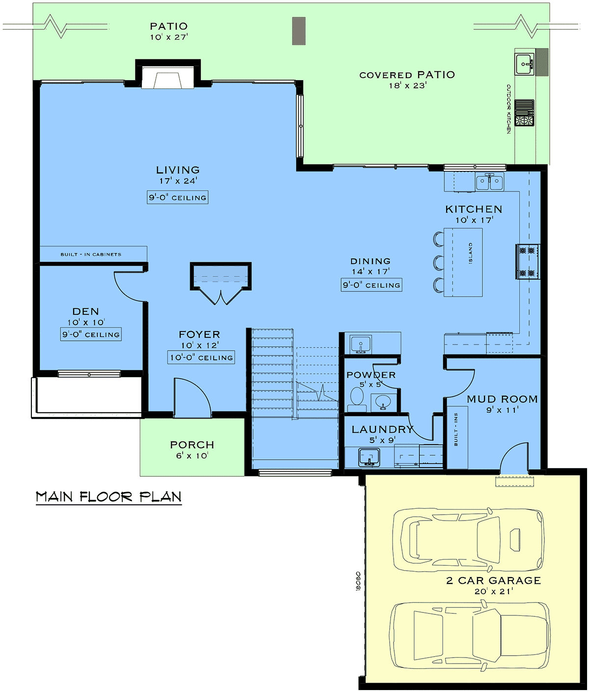 House Plan 84614 Level One