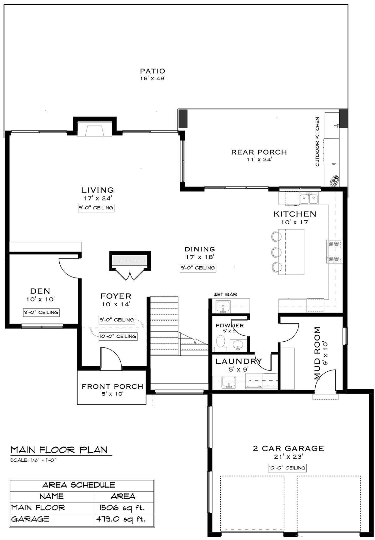 House Plan 84620 Level One