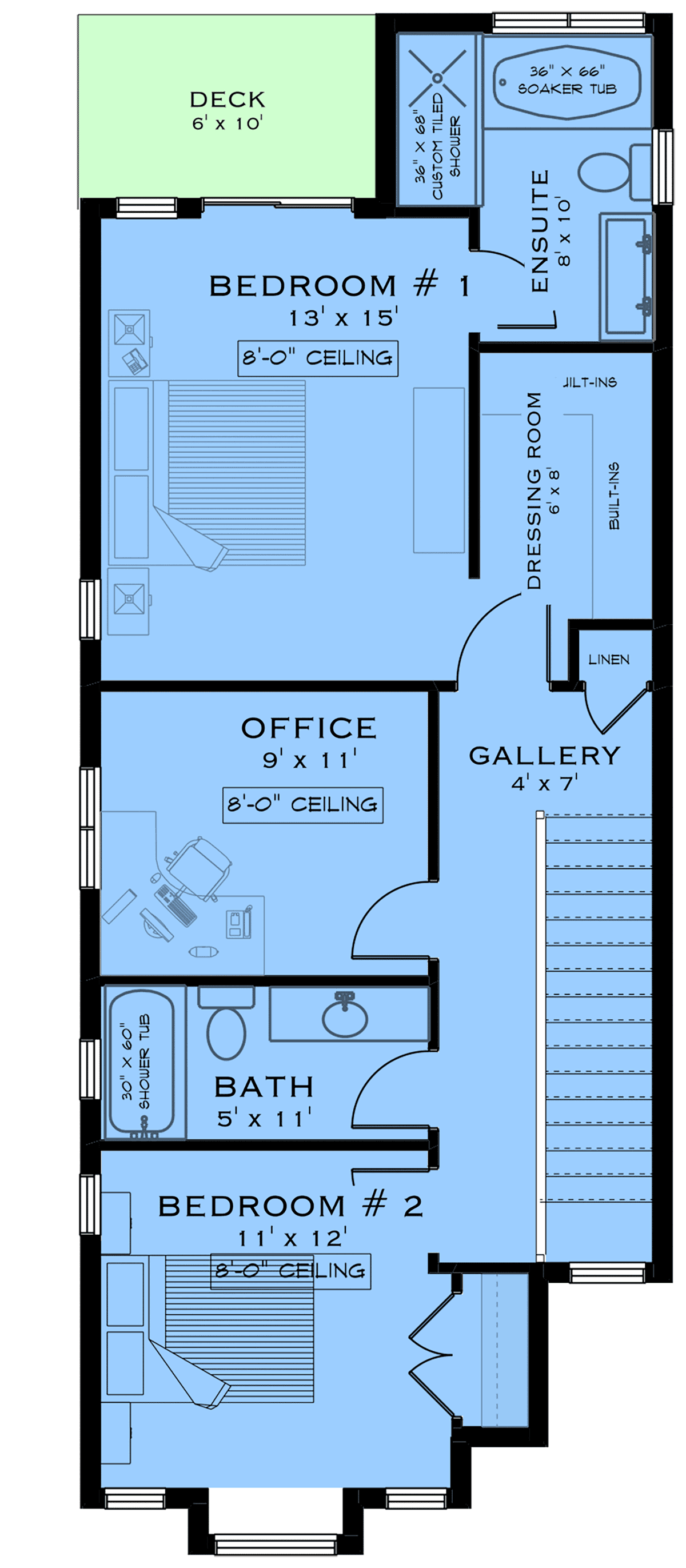 House Plan 84629 Level Two