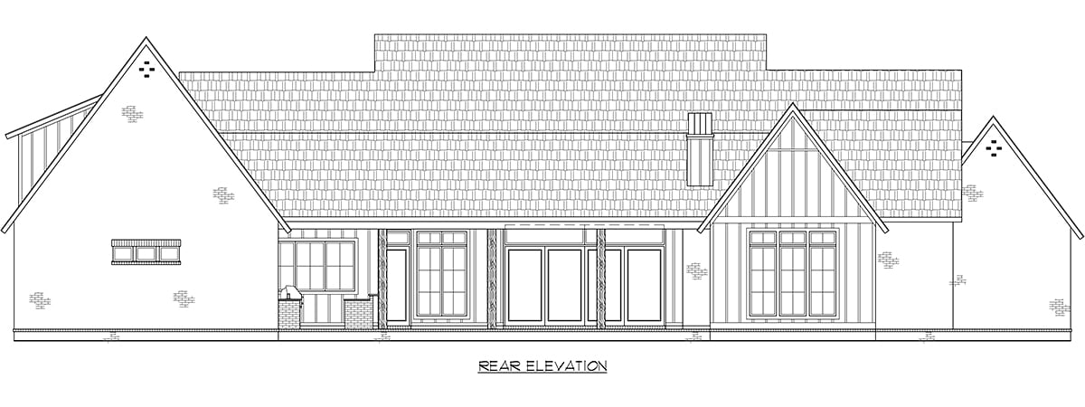 House Plan 84702 Rear Elevation