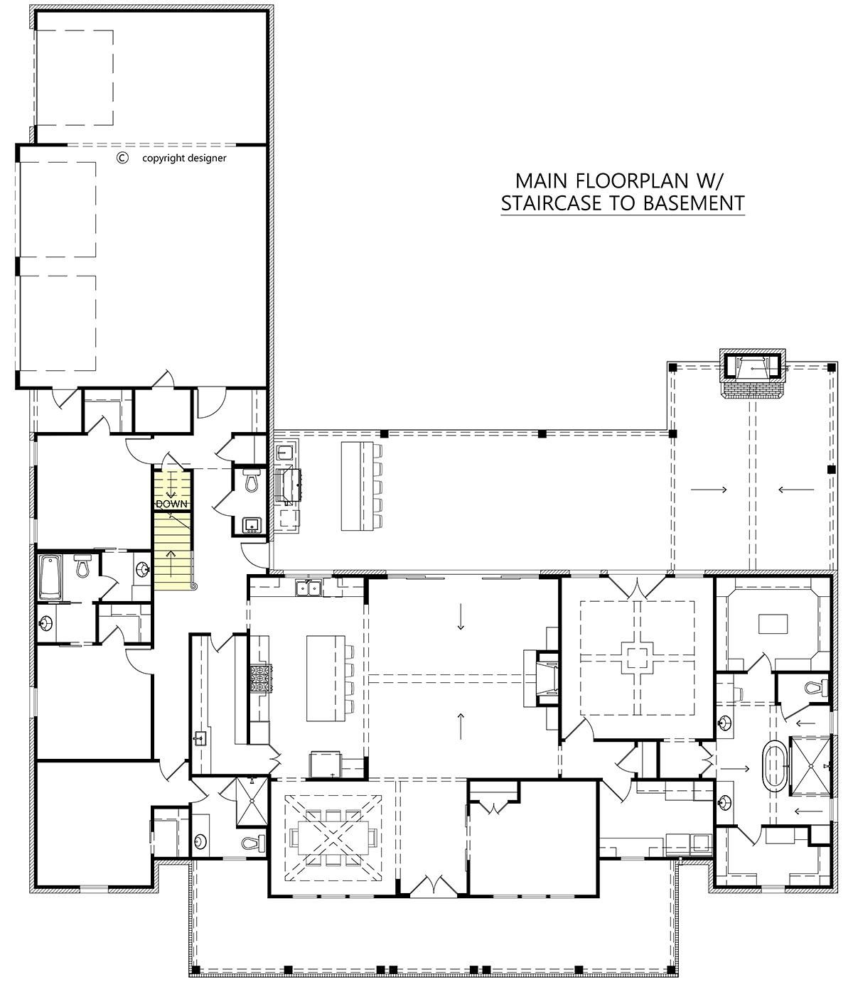 House Plan 84704 Alternate Level One
