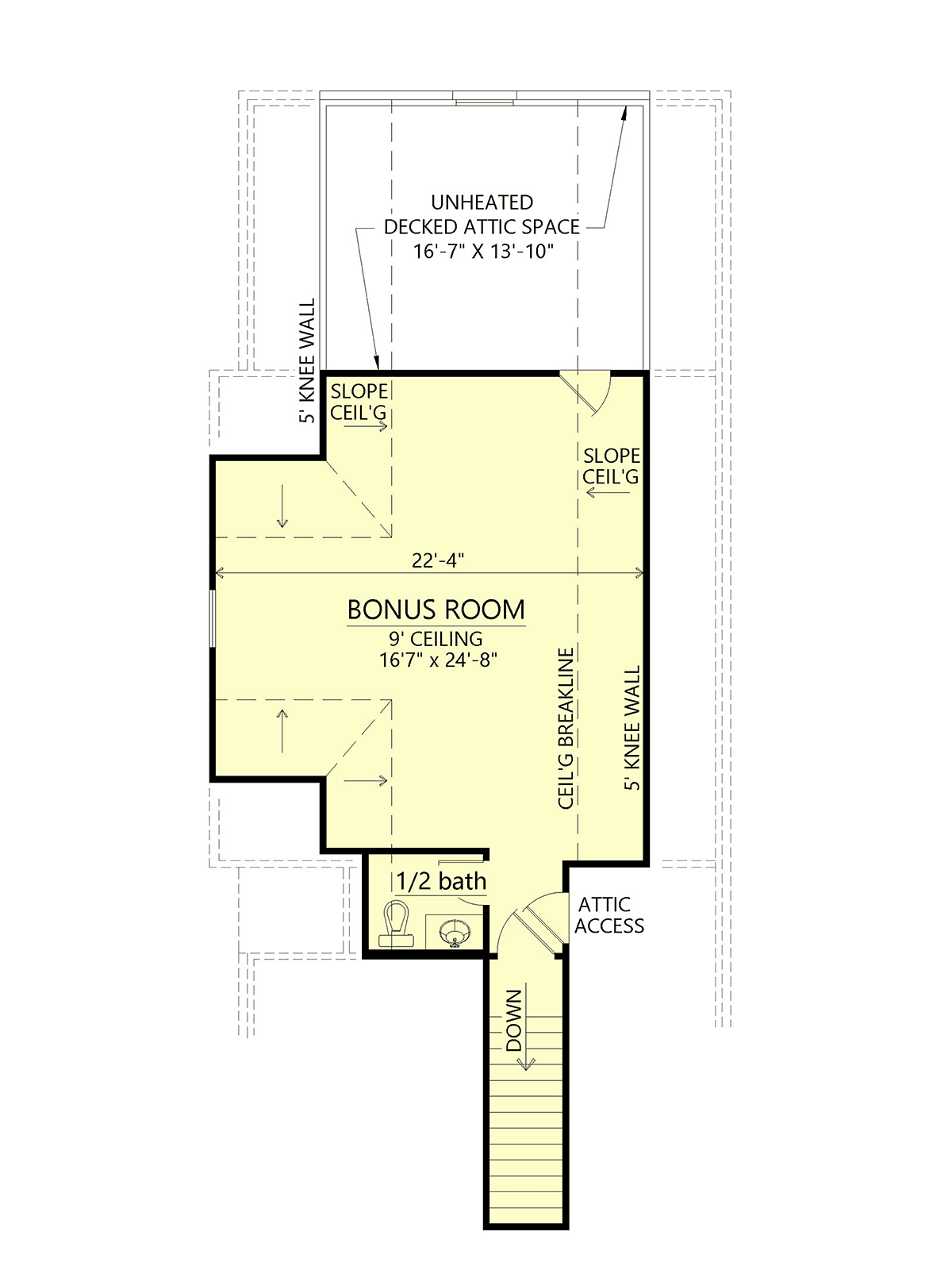 House Plan 84704 Level Two