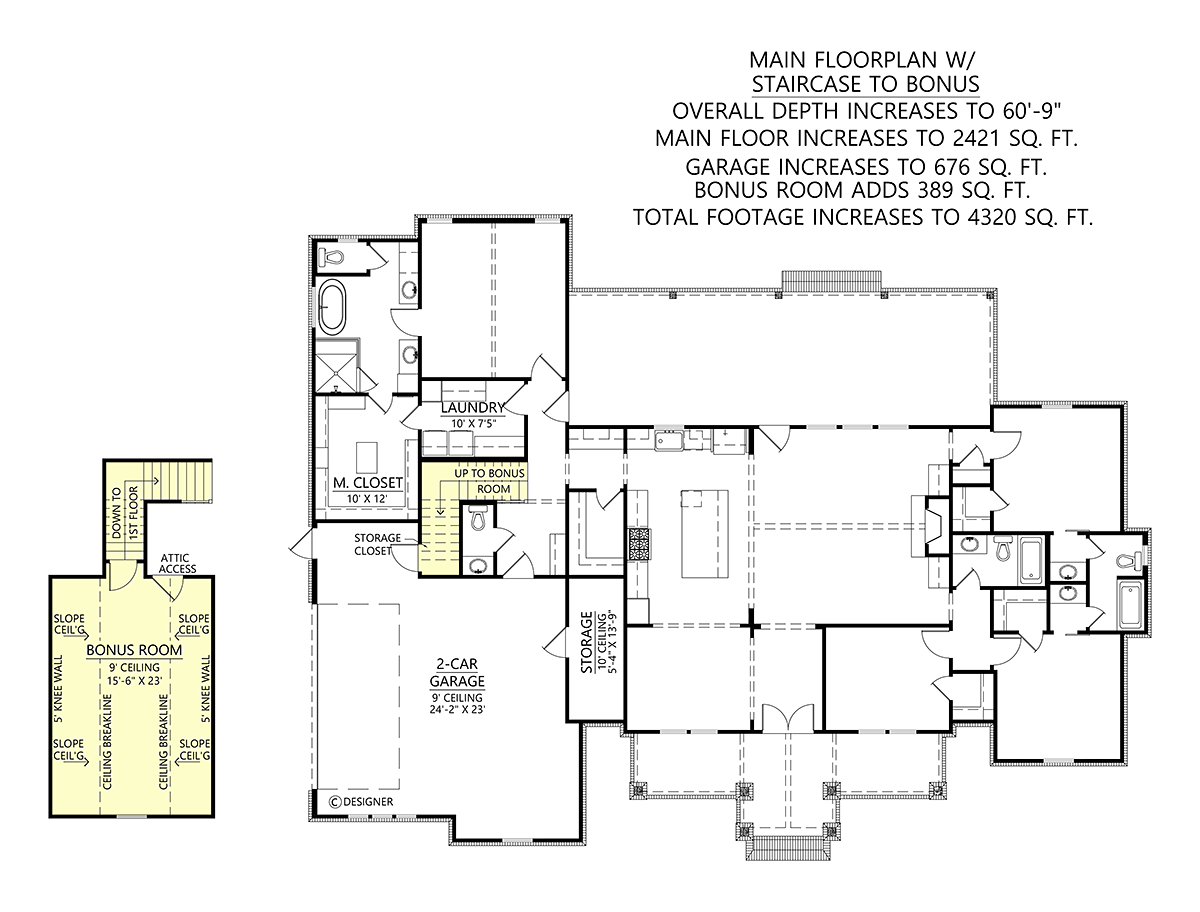 House Plan 84705 Alternate Level One