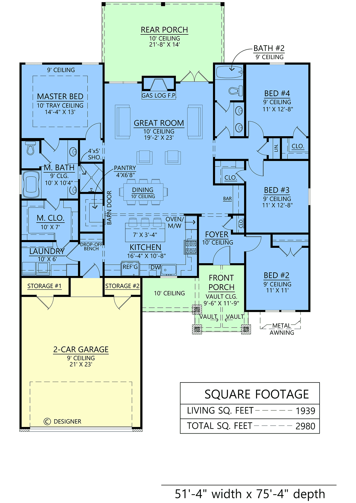 House Plan 84706 Level One