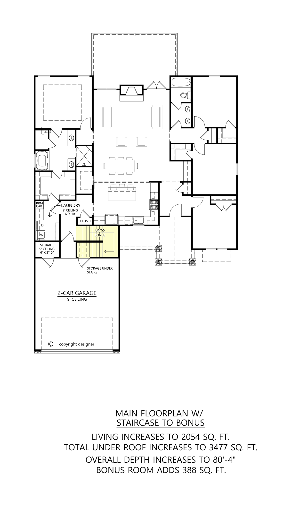 House Plan 84706 Alternate Level One