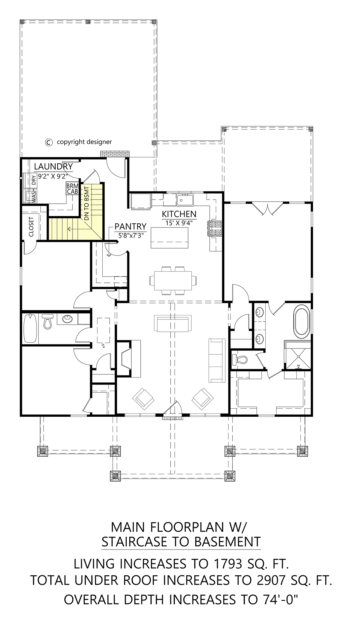 House Plan 84708 Alternate Level One