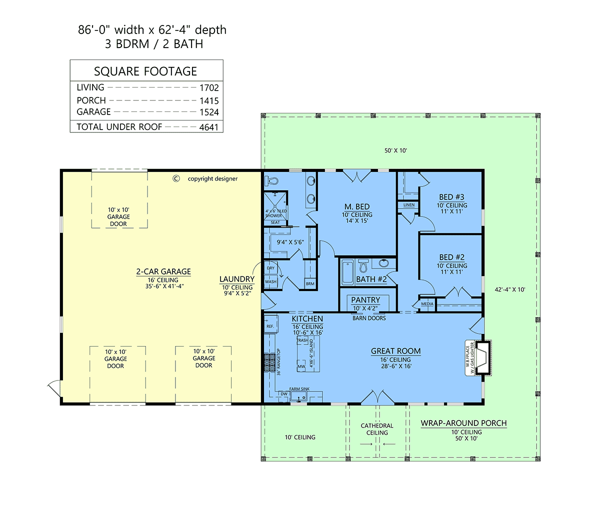 House Plan 84710 Level One