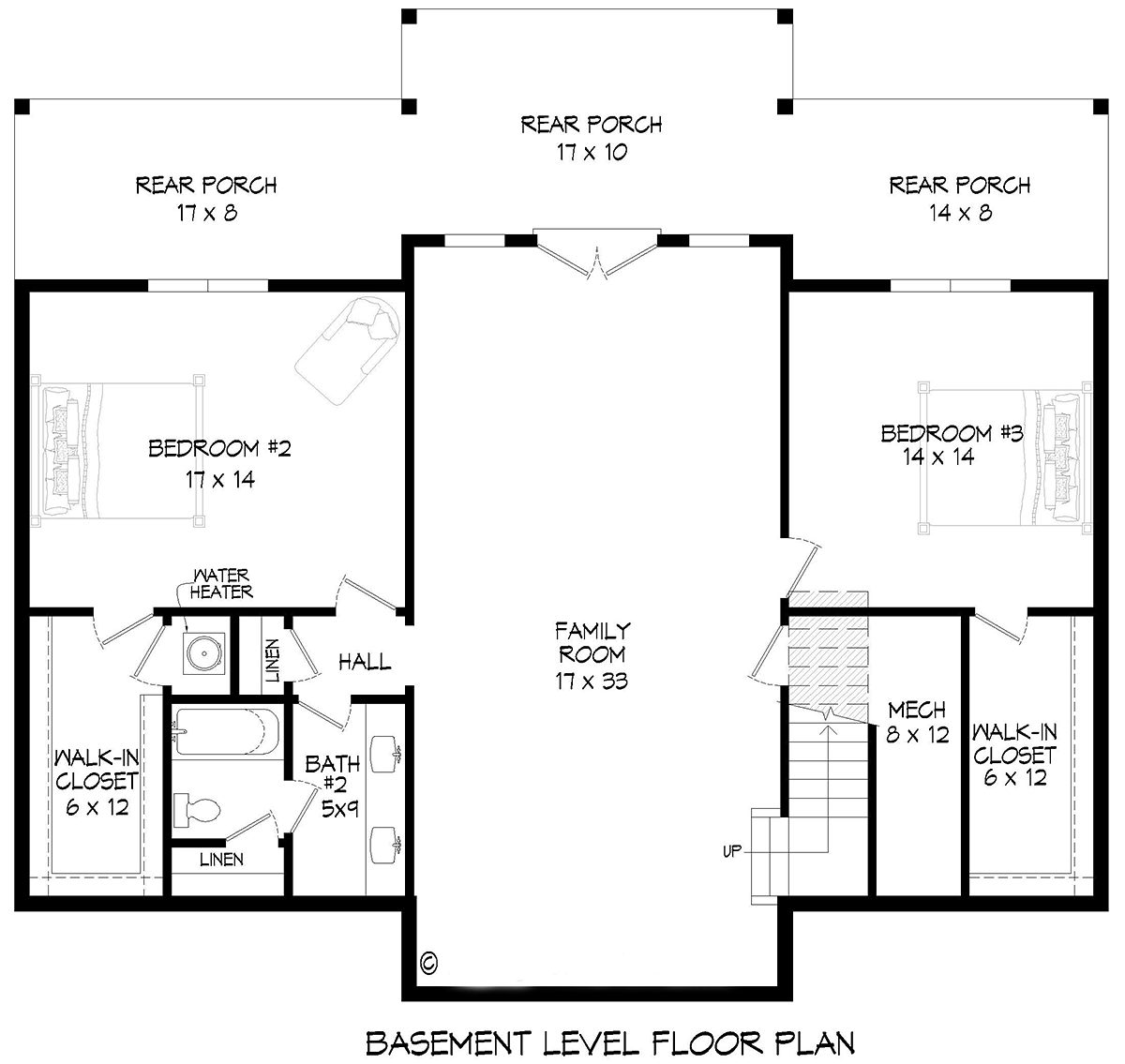 House Plan 84816 Lower Level