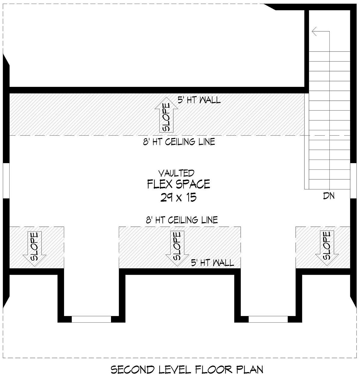 Garage Plan 84822 - 2 Car Garage Level Two