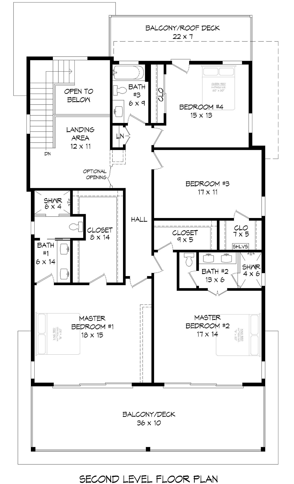 House Plan 84833 Level Two
