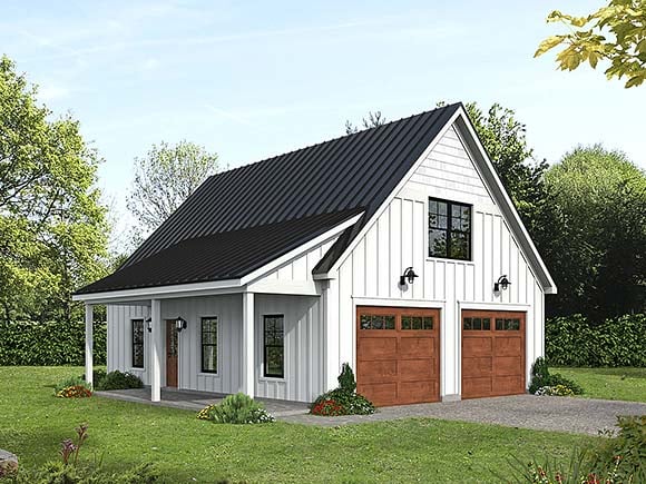 Garage-Living Plan 84840
