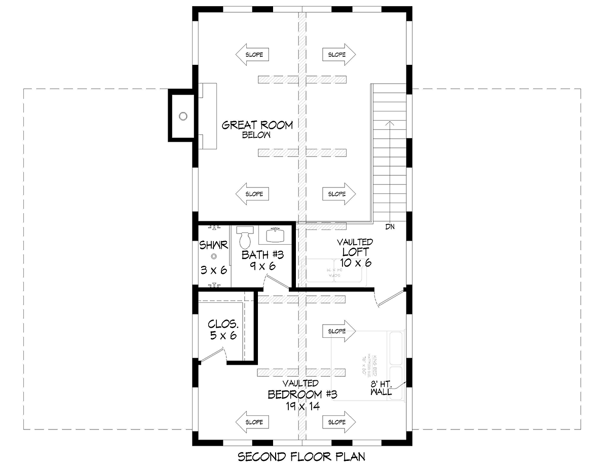 House Plan 84847 Alternate Level Two