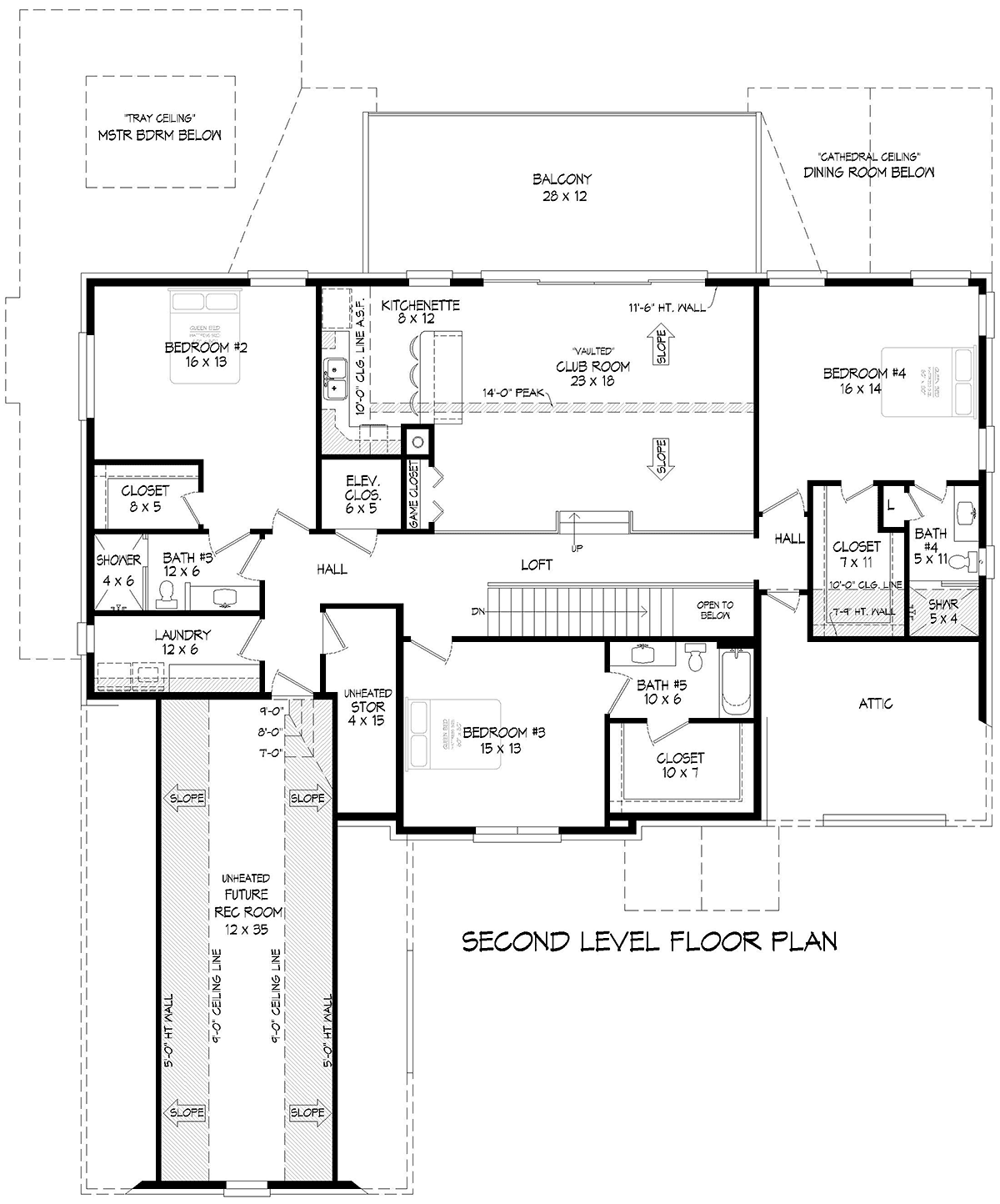 House Plan 84858 Level Two