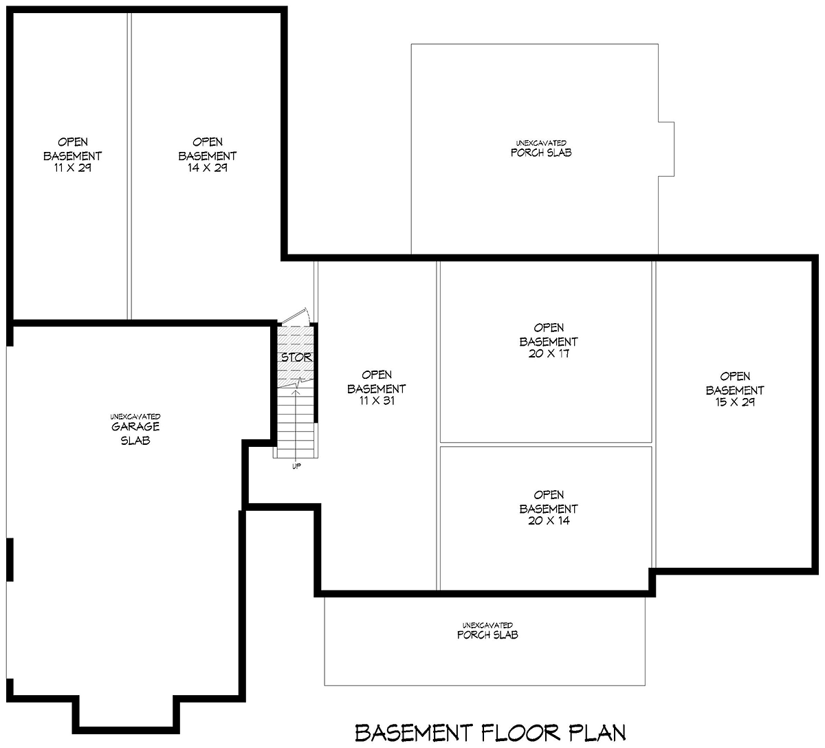 House Plan 84865 Lower Level
