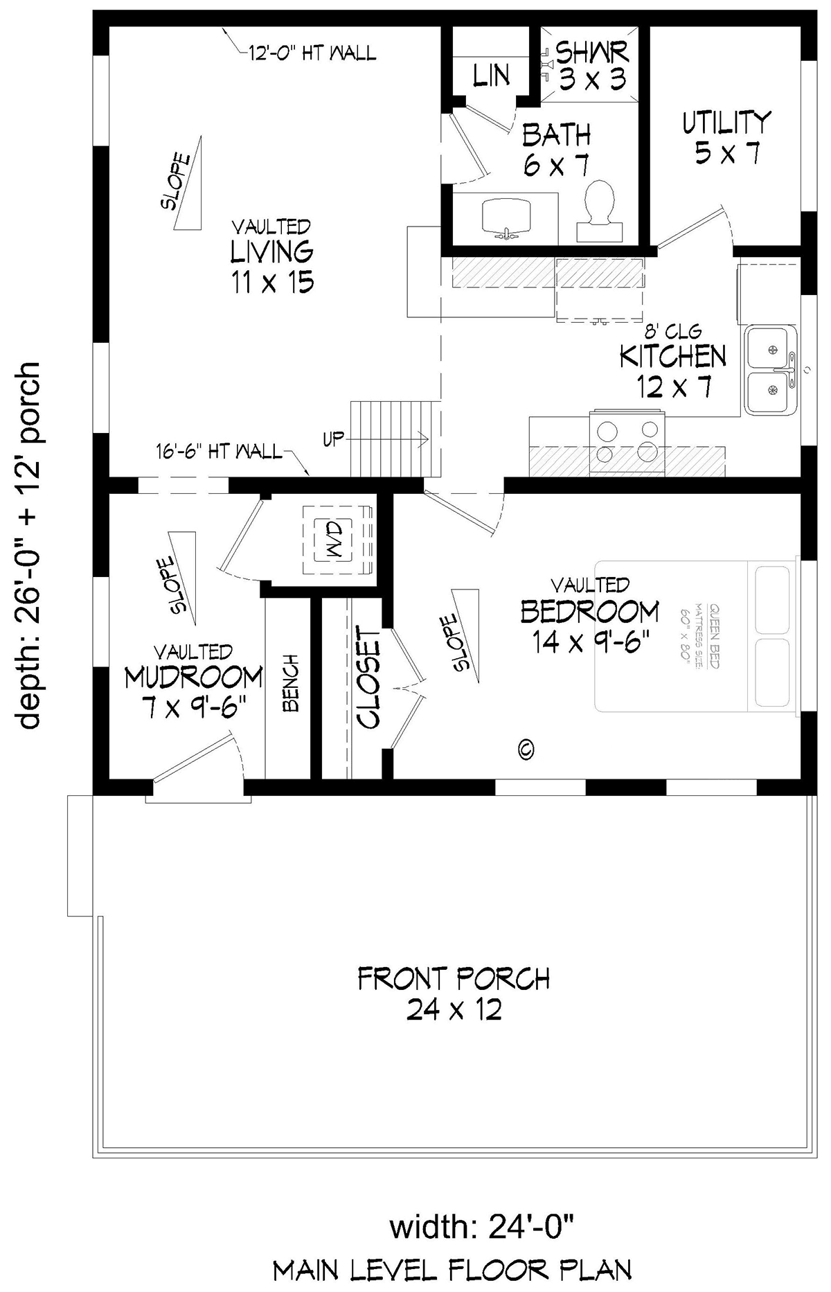 House Plan 84872 Level One