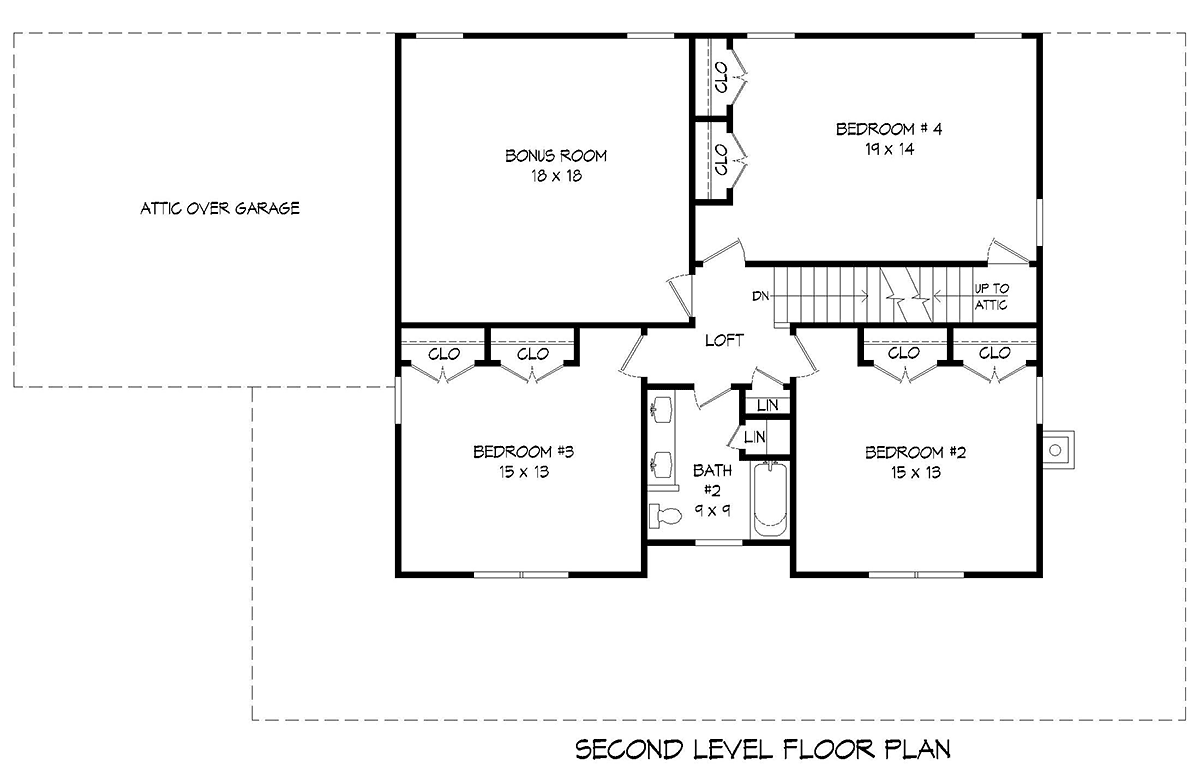 House Plan 84877 Level Two