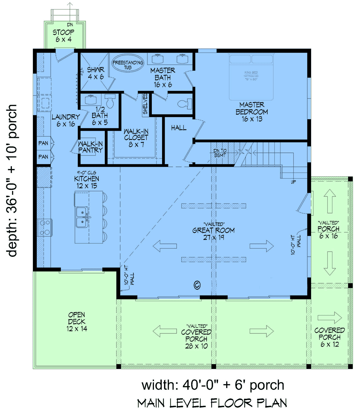 House Plan 84888 Level One