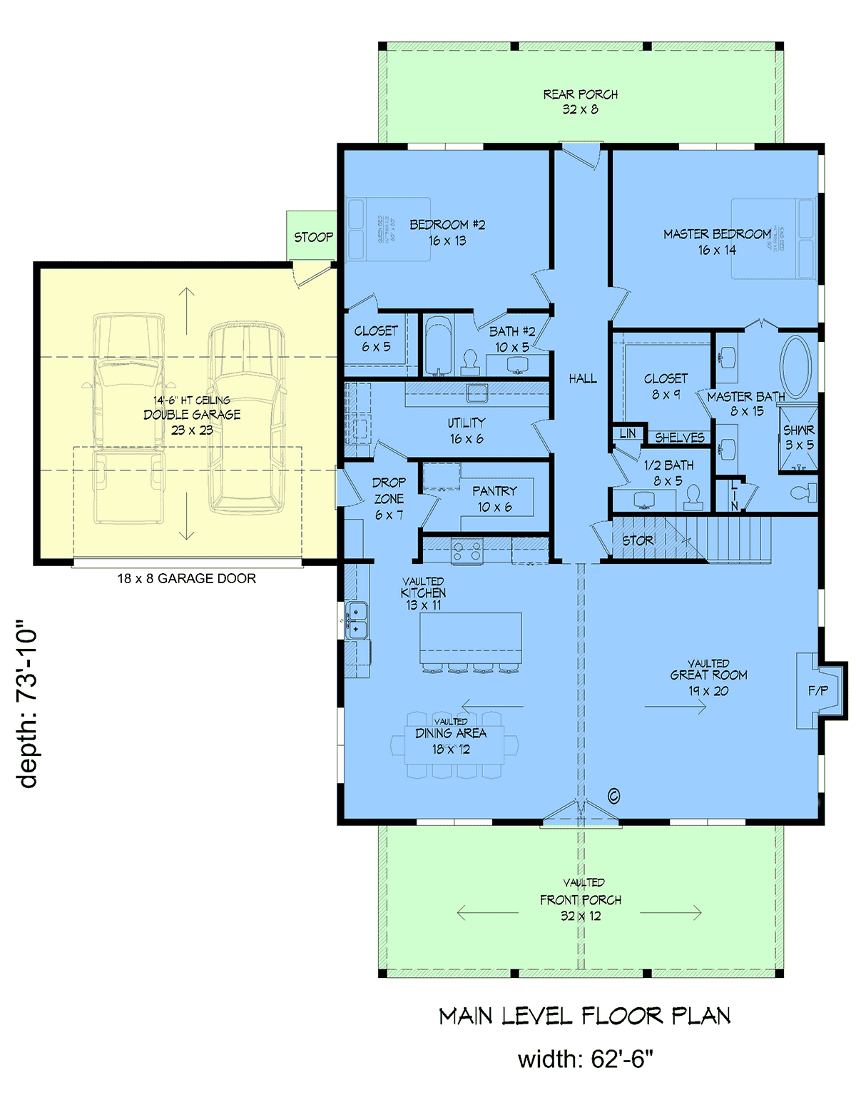 House Plan 84898 Level One